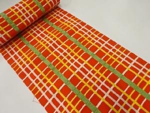 アンティーク　間道織出し八寸帯地反物